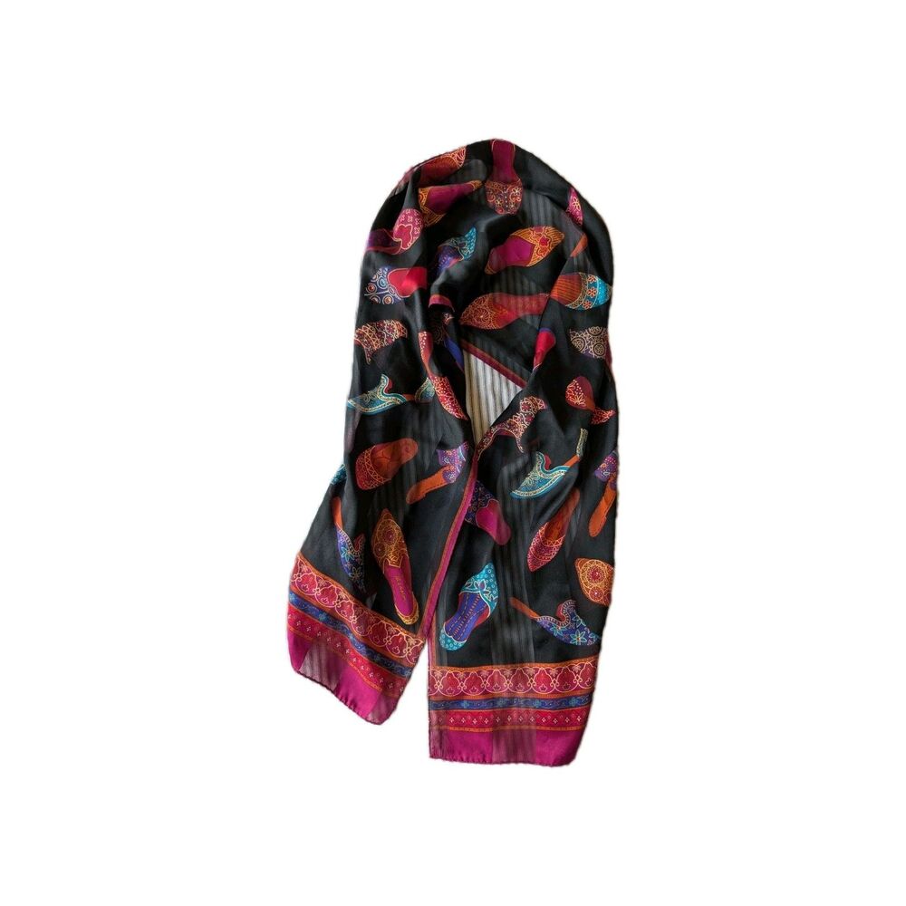 Nick & Nora 100% Silk Scarf Shoe Design
